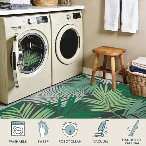 Tapis de salon et terrasse vert 160x230cm pour intérieur extérieur - 6