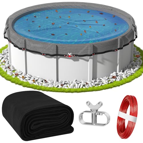 Malla para hojas de piscina redonda 21 pies resistencia alta miniatura 1