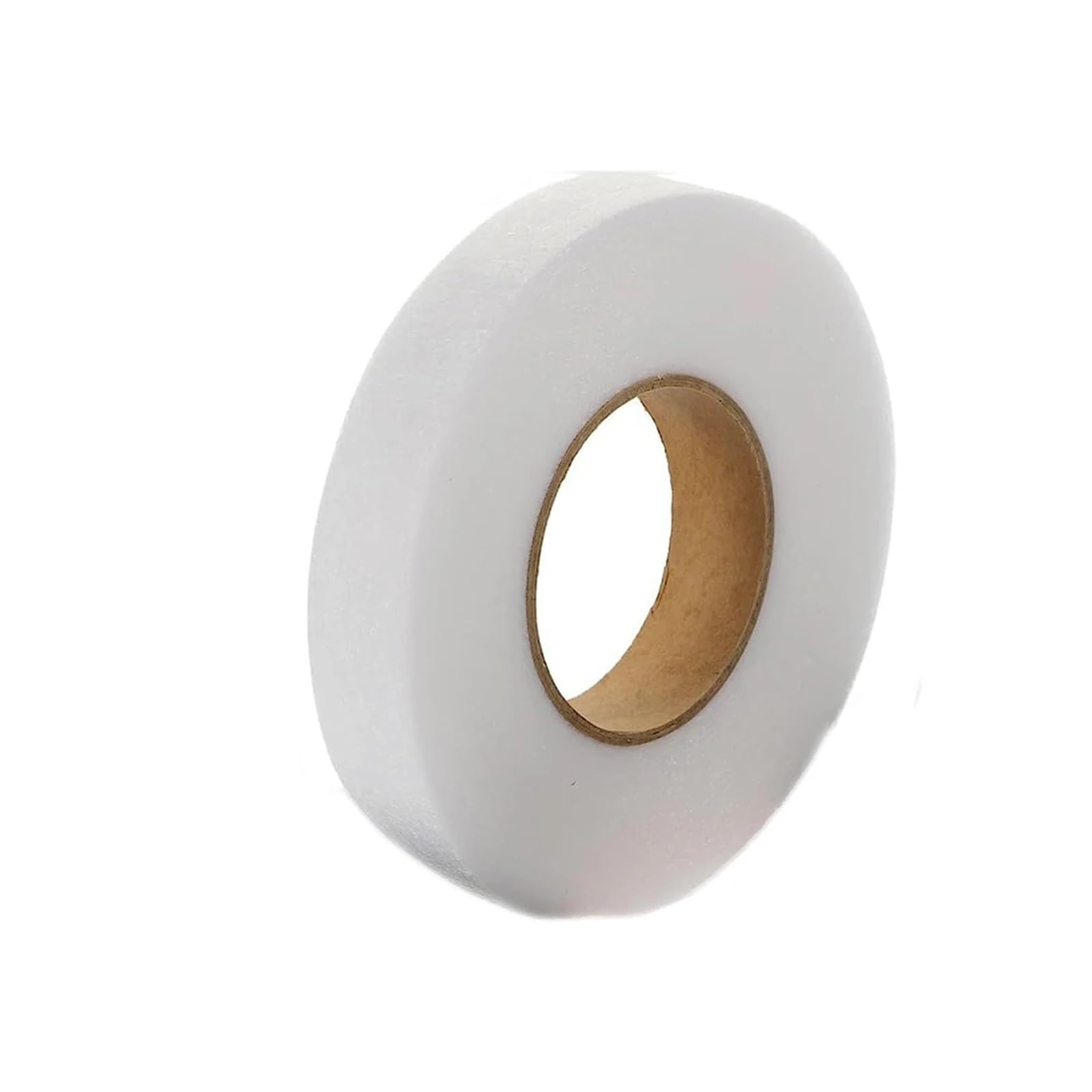 Klebeband zum Säumen, 60 m doppelseitige Hosen Rand kürzen Paste Vlies Einlage Klebstoff Stoff Tuch Eisen auf DIY Nähen Zubehör Säumen Band(White,1.5CM Width)