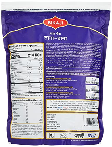 Image of Bikaji Tana Bana Khatta Metha 400 gm (Pack of 3)
