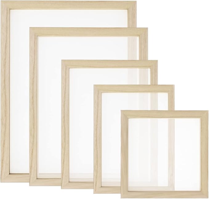 Worown 5 Size Wooden Paper Making Screen Paper Making Mold Wooden Paper