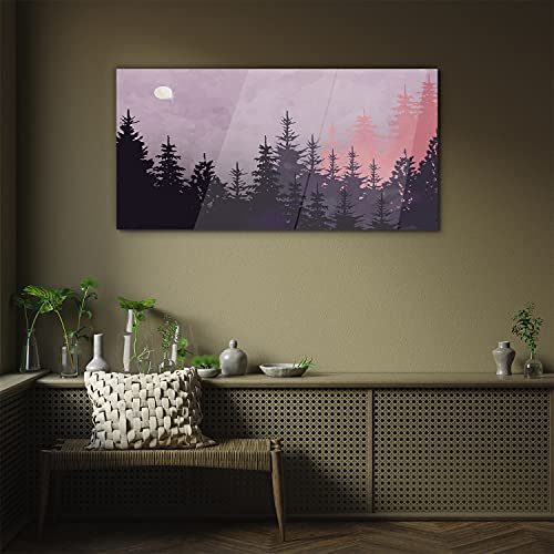 Décoration murale verre trempé premium 100x50cm Moon - 3