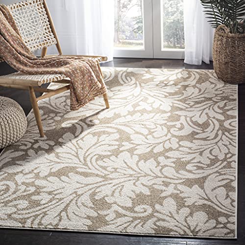 Tapete decorativo SAFAVIEH 91.4x152.4 cm floral beige trigo