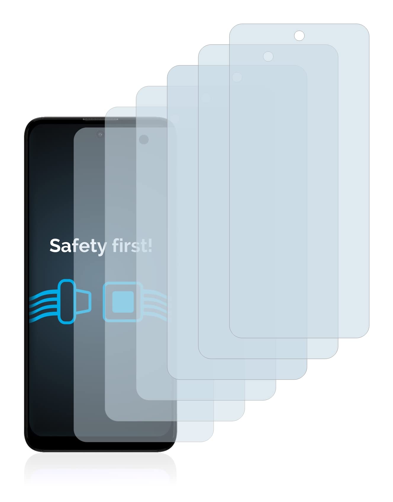 Savvies 6 Pellicole Protettive Trasparenti Per Motorola Moto E40 – Antigraffio, Taglio Preciso - 2