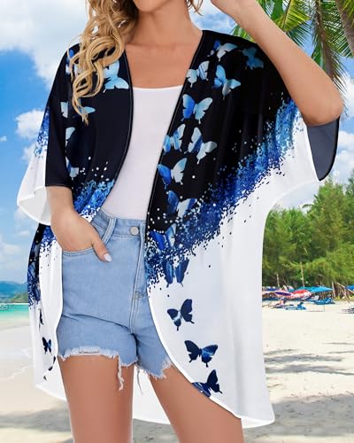 Image of Swimsuit Coverups for Women Sarong Beach Bikini Wrap Sheer Short Skirt Chiffon Scarf for Swimwear