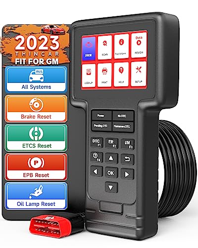 ThinkScan OBD2 Scanner Diagnostic Scan Tool Compatible for GM, Car Code Reader SAS ETS EPB Oil Light Reset Service for GM Vehicles After 1996 (for Buick/Chevrolet/Cadillac/GMC), Lifetime Free Update