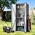 Greesum 69'' Metal Storage Shed, 28 Cuft Storaged Cabinet with Lockable Door, Functional Tool Organization Cabinets with Adjustable Shelves, for Home, Backyard, Patio, Garage, Lawn, Black