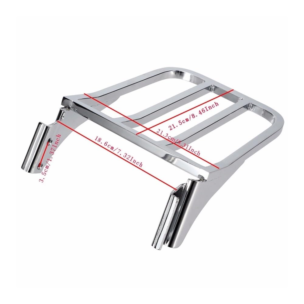 Porte-Bagages De Barre De Dossier Chromé pour Moto pour Fat&Boy FLSTF pour Heritage pour So&ftail FLST pour Dyna pour Sportster XL883 XL1200