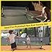 Furypiont 10 FT Mini Portable Volleyball Net Equipment Set with Rubber Volleyball,Pump and Potable Carry Bag.Adjustable Height 2.7FT-5.1FT for Tennis Net,Badminton Net,Soccer Net,Pickleball Net