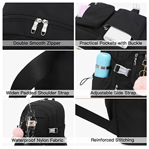 Mochila para portátil LXYGD 15.6 pulgadas negro miniatura 5