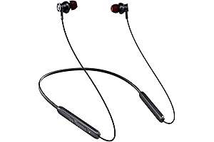 30Hrs Playtime Workout Sport Neckband Bluetooth Earbuds with Microphone