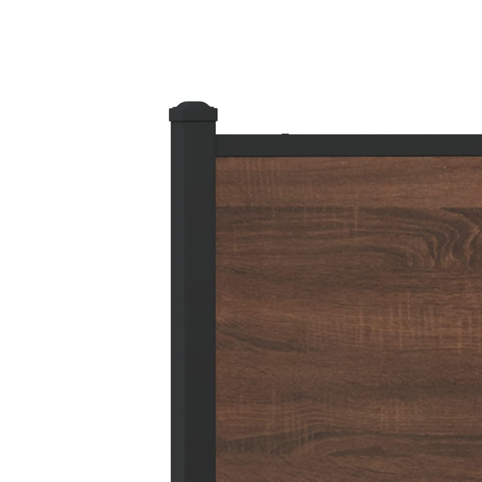 WGYHOME metalowa rama łóżka 160 x 200 cm, brązowa, imitacja dębu, ze stali ze środkowymi nóżkami i miejscem do przechowywania pod łóżkiem, dla dorosłych