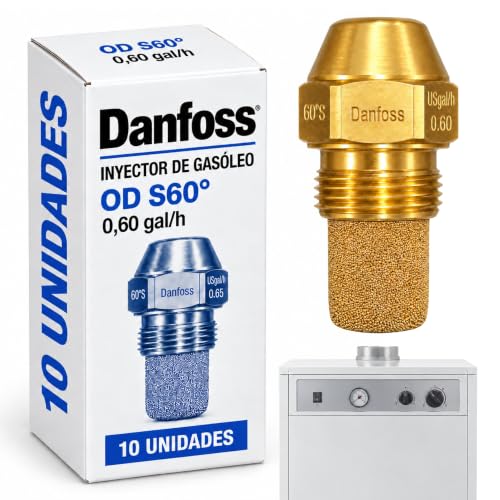 Inyector de gasoleo Danfoss, Boquilla pulverizador, OD S60º | 0,60 gal/h
