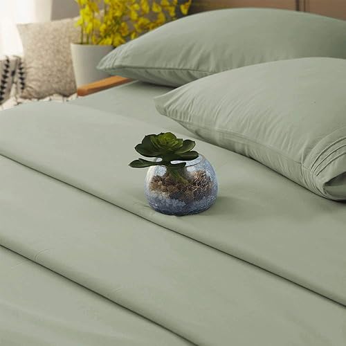 Miniatura 3 de SONORO KATE - Juego de sábanas de microfibra súper suave de 1800 hilos, lujosas sábanas egipcias de 18 de profundidad, para colchón alto,