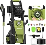 Himotor Electric Pressure Washer - 4500PSI 3.0GPM Electric Power Washer Adjustable Pressure, High Pressure Washer Includes 5 Nozzles with Foam Cannon for Cars, Fences, Patios, Driveways