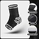 MILAIUN Sprunggelenkbandage,1 Paar Knöchelbandage mit Klettverschluss für Damen Herren, Fußbandage Knöchelstütze für Sport Schützen, Arthritis, Plantar Fasciitis(M, Schwarz)