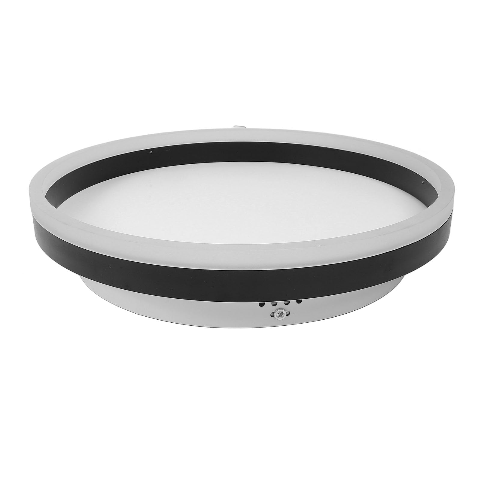 Hyuduo Sufitowa LED do Montażu Podtynkowego Okrągła Oprawa z możliwością Przyciemniania CRI90+ z Pilotem i kontrolą Aplikacji do Sypialni, Kuchni, Salonu, Przedpokoju (BLACK)