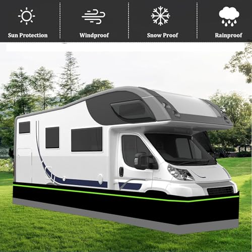 Rodapié de caravana para protección en invierno, parte inferior de malla de hierro para mayor durabilidad, ideal para remolques de viaje y casas móviles
