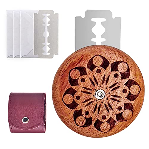 YuChiSX Round Bread Lame Bread Scoring Knife Handmade Bread Scoring Tool Dough Scoring Equipment UFO Lame Bread Tool with 5 Replacement Blades Bread Scorer for Sourdough Bread