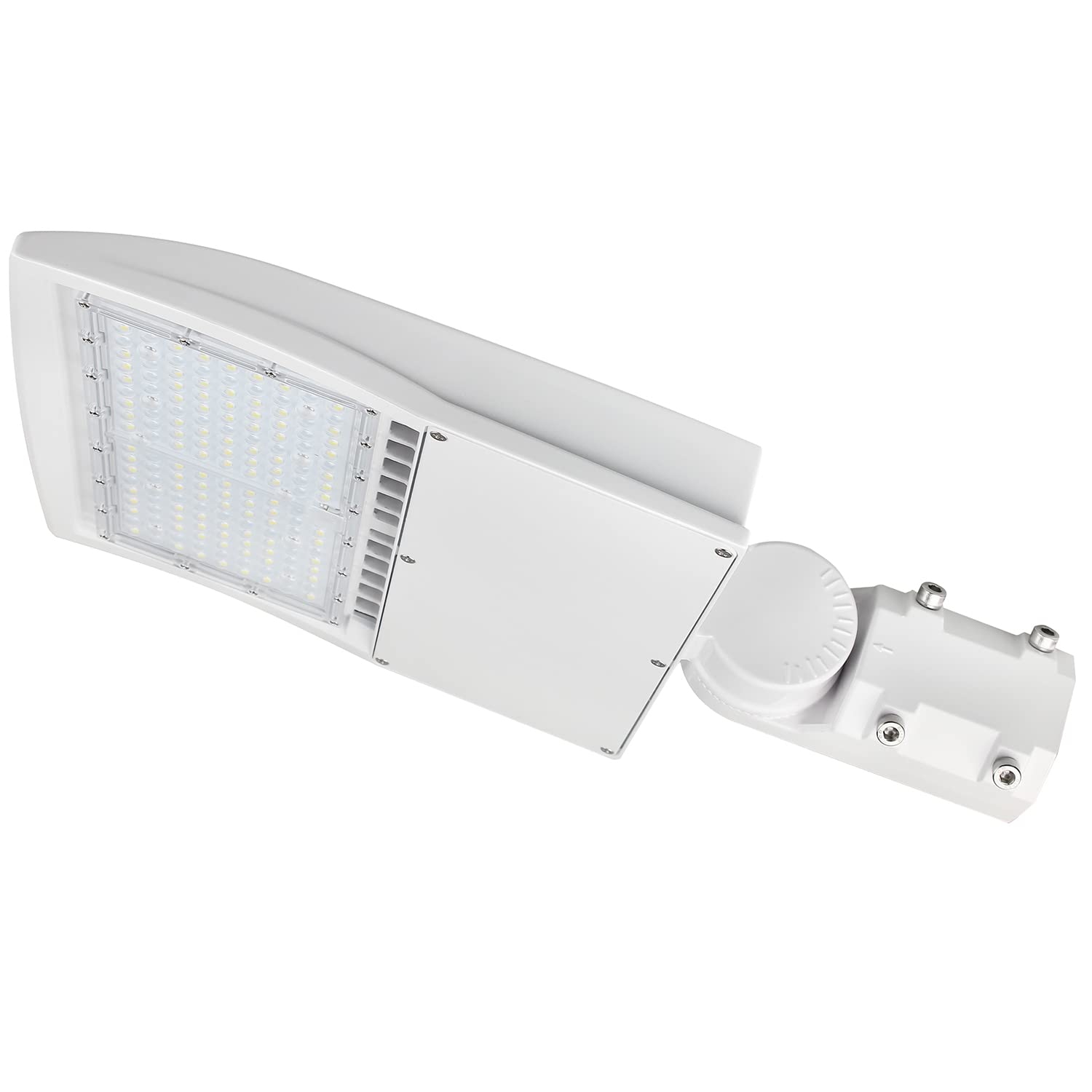OSTEK 150W LED Parking Lot Light, 21000lm (140lm/w) 5000K LED Shoebox Light -Slip Fitter Mount, Outdoor Area Street Lighting [300-450W HID/HPS Equiv.] Outdoor Lighting 277-480V, UL&DLC Listed