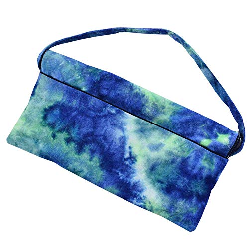 paletur88 Lounge Chair Cover Foldable Portable Bag Tie Dyeing Pocket Beach Towels Bath Pool Patio Outdoor Microfiber(Green)