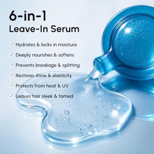 Image of MAREE Hair Serum for Frizzy Dry Hair - Styling Capsules with Keratin, Argan Oil, Vitamins A E B5 - UV & Heat Protectant Frizz Control Serum for Women - Aceite Para el Cabello Treatment | for Frizzy
