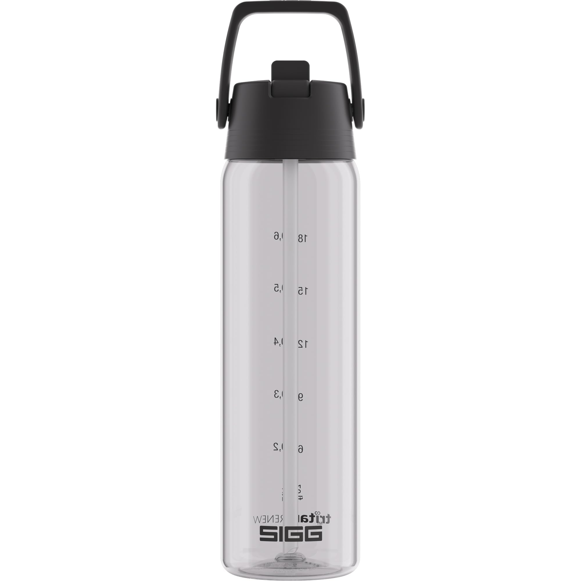 Sigg - Tritan Water Bottle - Total Color FLIP Transparent - Dishwasher Safe - Leak-proof - Lightweight - BPA-free - 0.75L