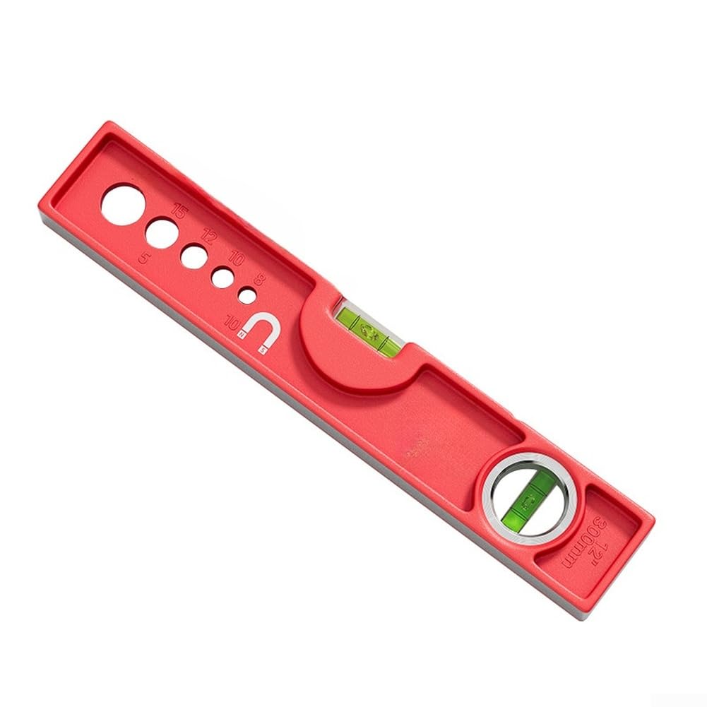 Righello di precisione realizzato in alluminio pressofuso con magneti ad alta resistenza e fiala trasparente per una misurazione affidabile (600 mm)