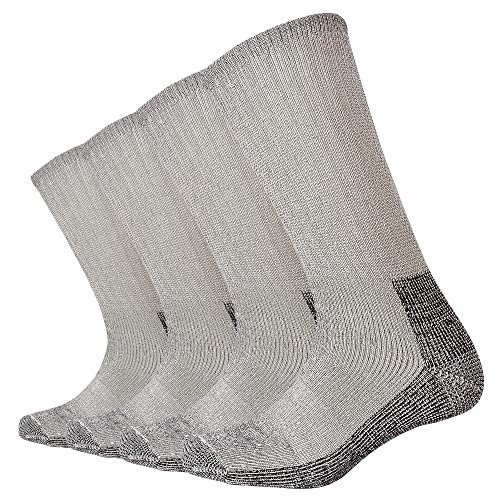 EnerWear 4P Pack Mens Merino Wool Full Cushion Crew Socks