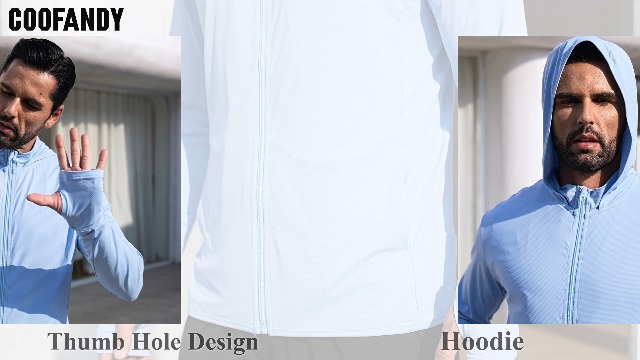 Amazon.com: COOFANDY Men's UPF 50+ UV Protection Hoodie Jacket
