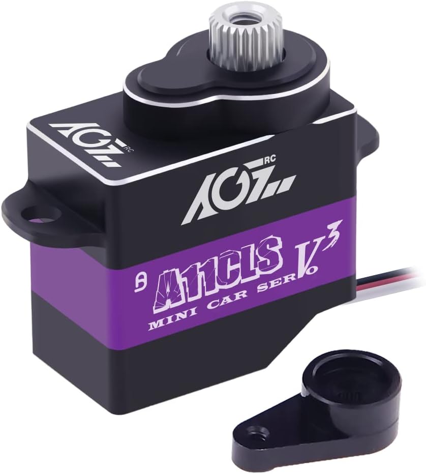 Mini-Z-Car Micro Steering Servo - 11g Upgrade Programmable 0.050sec High Speed Full Metal Gear Mini Digital Coreless Servo, Control Angle 180° (A11CLS V3)