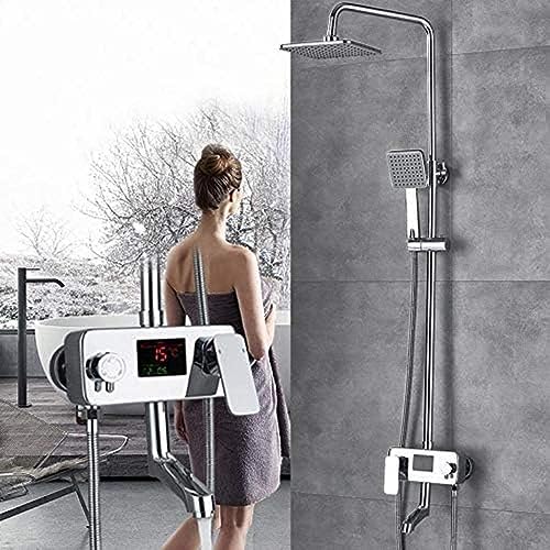 Ensemble de robinets de douche avec affichage digital pour salle de bain familiale