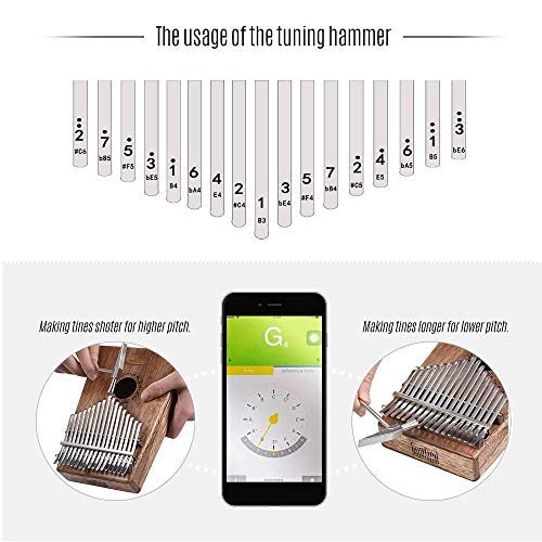 LingTing LT-K17P 17 toetsen Kalimba Mbira Duim Piano(zee fluisteraar) - Image 7