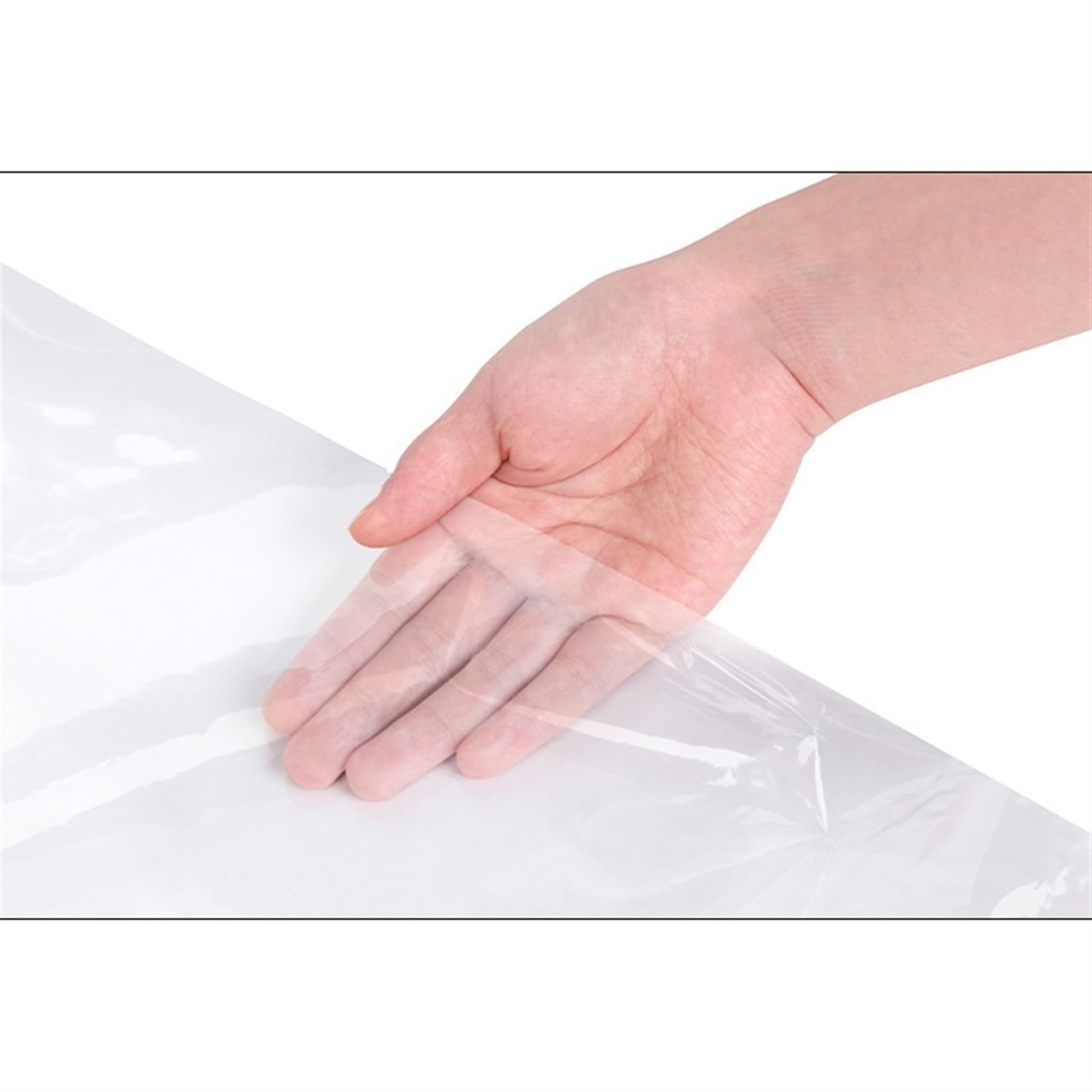 Bolsas para Ropa, 5 Unidades, Funda Protectora para Ropa del Hogar, Transparente, para Colgar En El Armario, para Guardar Chaquetas Y Abrigos.,One Color-45cm*60cm