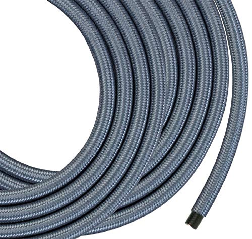 Buy 1 get 1 🔥 Monolith Speaker Wire - 25 Feet - Silver - 12AWG with Braided Nylon Sleeve, Oxygen Free Copper, Multi-Strand Conductors, PE Insulated