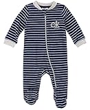 Calvin Klein Baby Boys' Coverall Footed, Medieval Blue/Silver Grey Heather, 3-6 Months