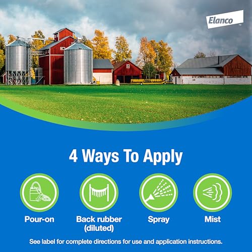Image of Permectrin CDS Pour-on Insecticide Pour-On & Premise Spray | Controls Flies, Lice & Ticks | 1 Pint Bottle (Pack of 2)