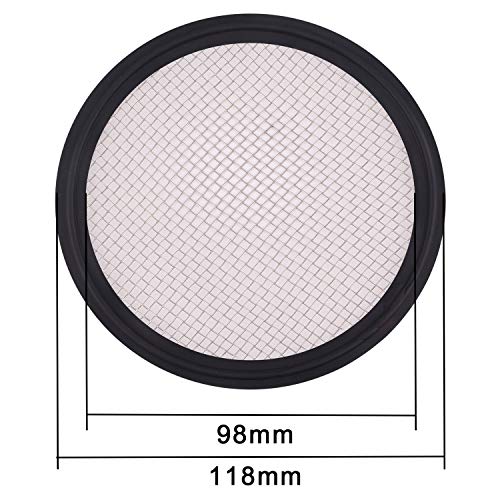 Image of DERNORD 4 inch Sanitary Gasket FKM w /Stainless Screen - Tri Clamp Clover (10 Mesh)