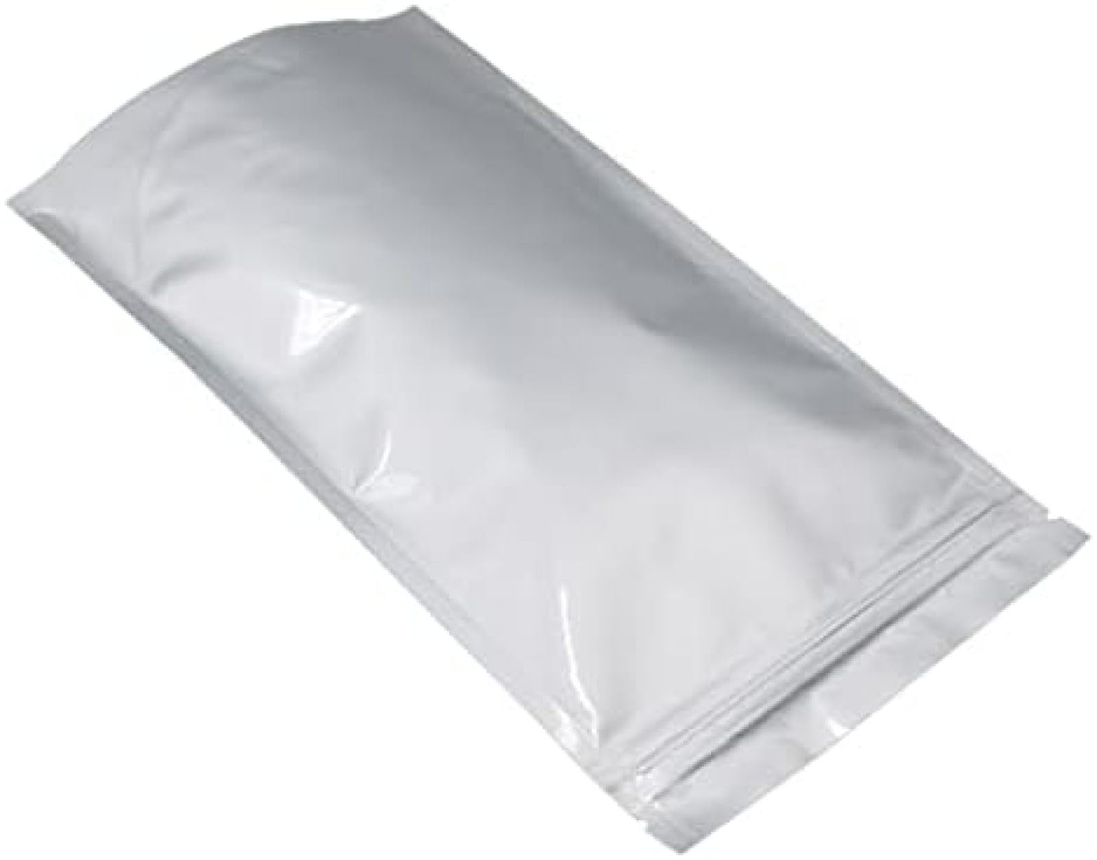 Mylar-Folie Standbodenbeutel, 100 Stück, wiederverschließbar, mit Reißkerbe, 16 x 24 cm, wiederverwendbar für Snacks und verpackte Waren