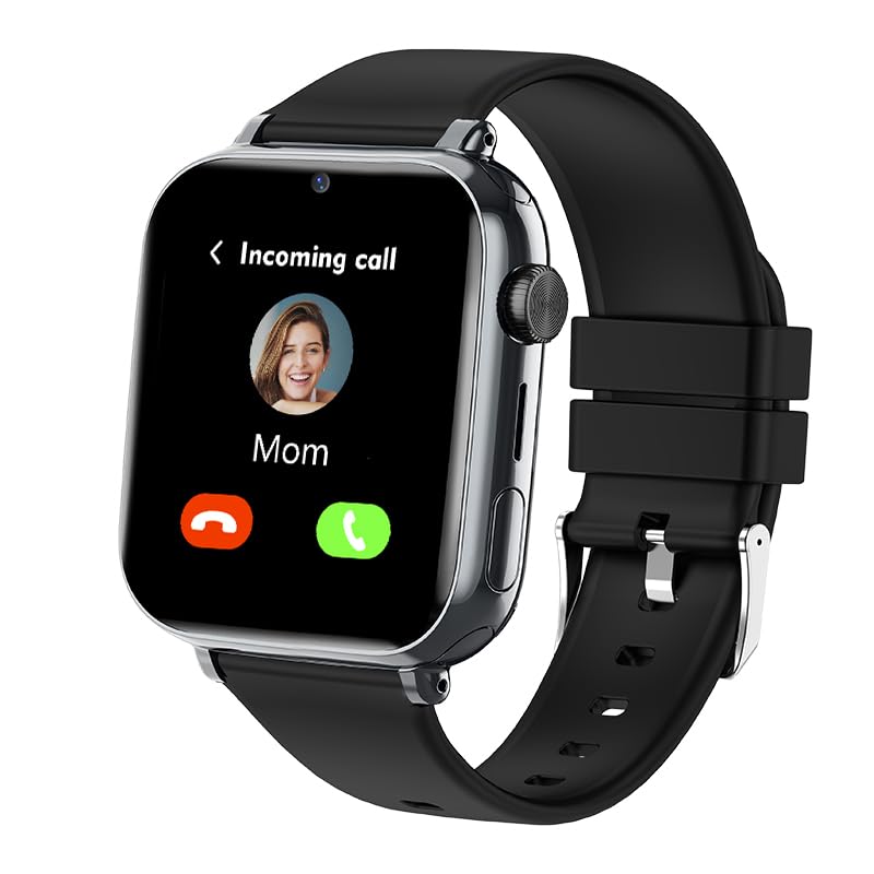 Reloj Inteligente Niño 4G, Reloj GPS Niños Localizador y Llamadas SIM SOS Chat Videollamada Juego Despertador Impermeable Modo Clase, Smartwatch Niños con Tarjeta SIM Regalo Niña Niño