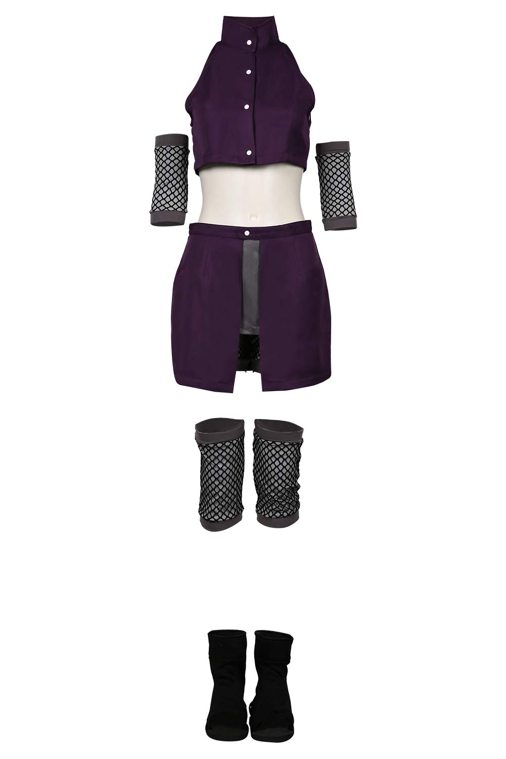 LANBOY Women Yamanaka Ino Cosplay Costume 2PCS Crop Top Short Skirt Halloween Cosplay Costume