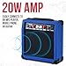 LyxPro 36 Inch Electric Guitar and Kit for Kids with 3/4 Size Beginner’s Guitar, Amp, Six Strings, Two Picks, Shoulder Strap, Digital Clip On Tuner, Cable and Soft Case Gig Bag - Blue