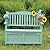 Jidanmian Outdoor Bench 2-Person Storage Bench Deck Box Solid Wood Weatherproof Garden Seating with 770 Lbs Weight Capacity for Balcony Porch & Park(C)