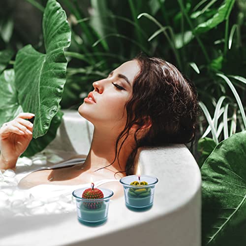 Amusaer Succulent Cactus Tealight Candles In Glass 12 Set Bulk Small Soy Wax Candles For Wedding, Party Favors, Baby Shower, Bridal Shower Green #TOP5