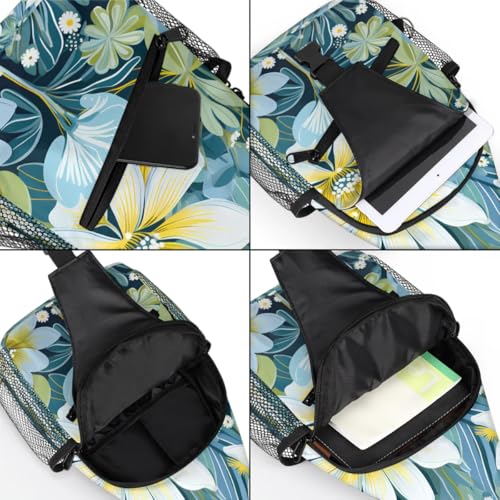 Bolso Sling Unisex con diseño Floral 7.9 x 3.5 x 14.2 in miniatura 6