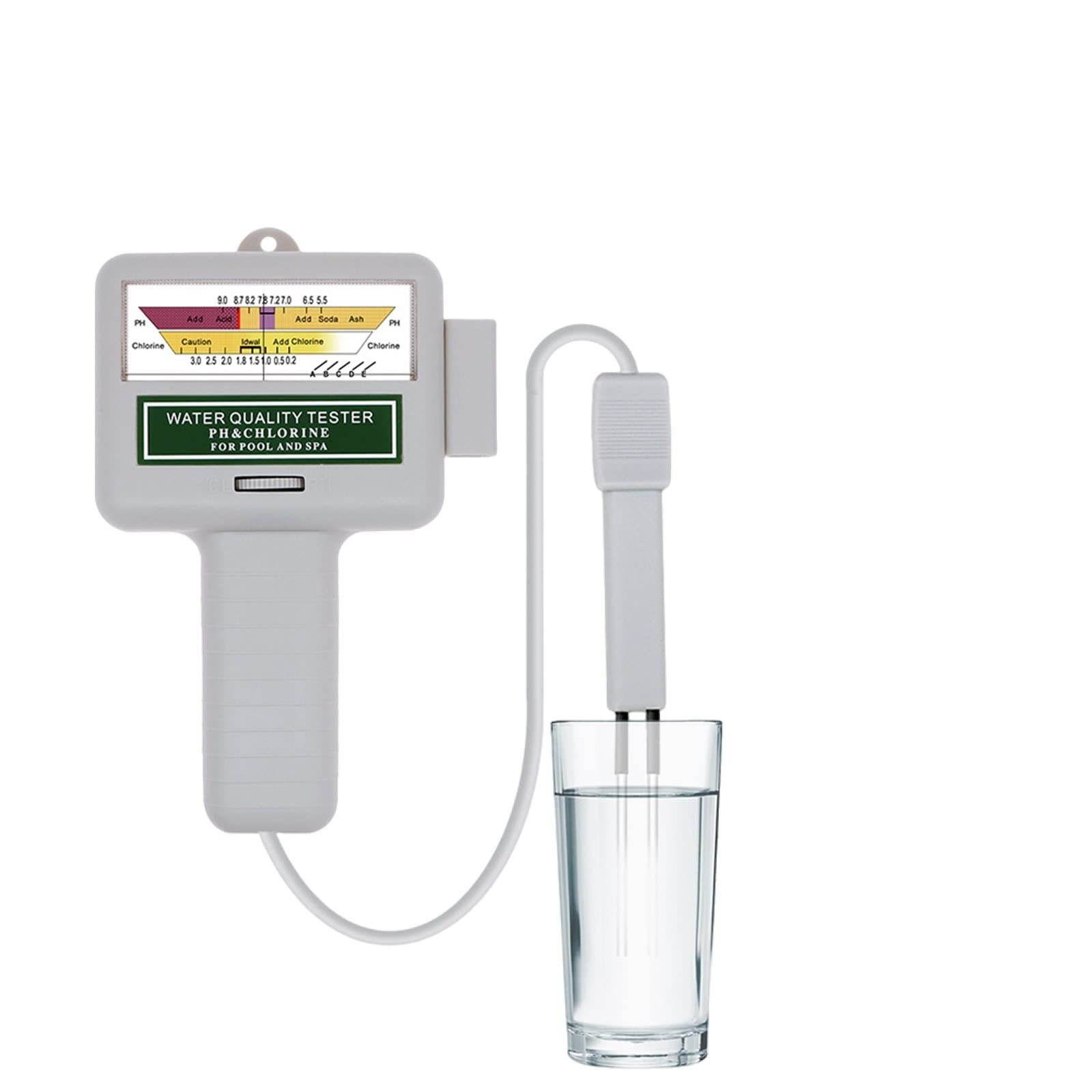 Tester di qualità dell'acqua Analizzatore di tester di pH Misuratore di pH per accessori per monitor per piscine per acquari