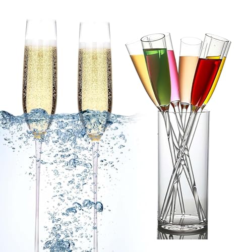 KITPIPI Taças de champanhe flutuantes, taças de champanhe flutuantes para a piscina, taça de vinho f