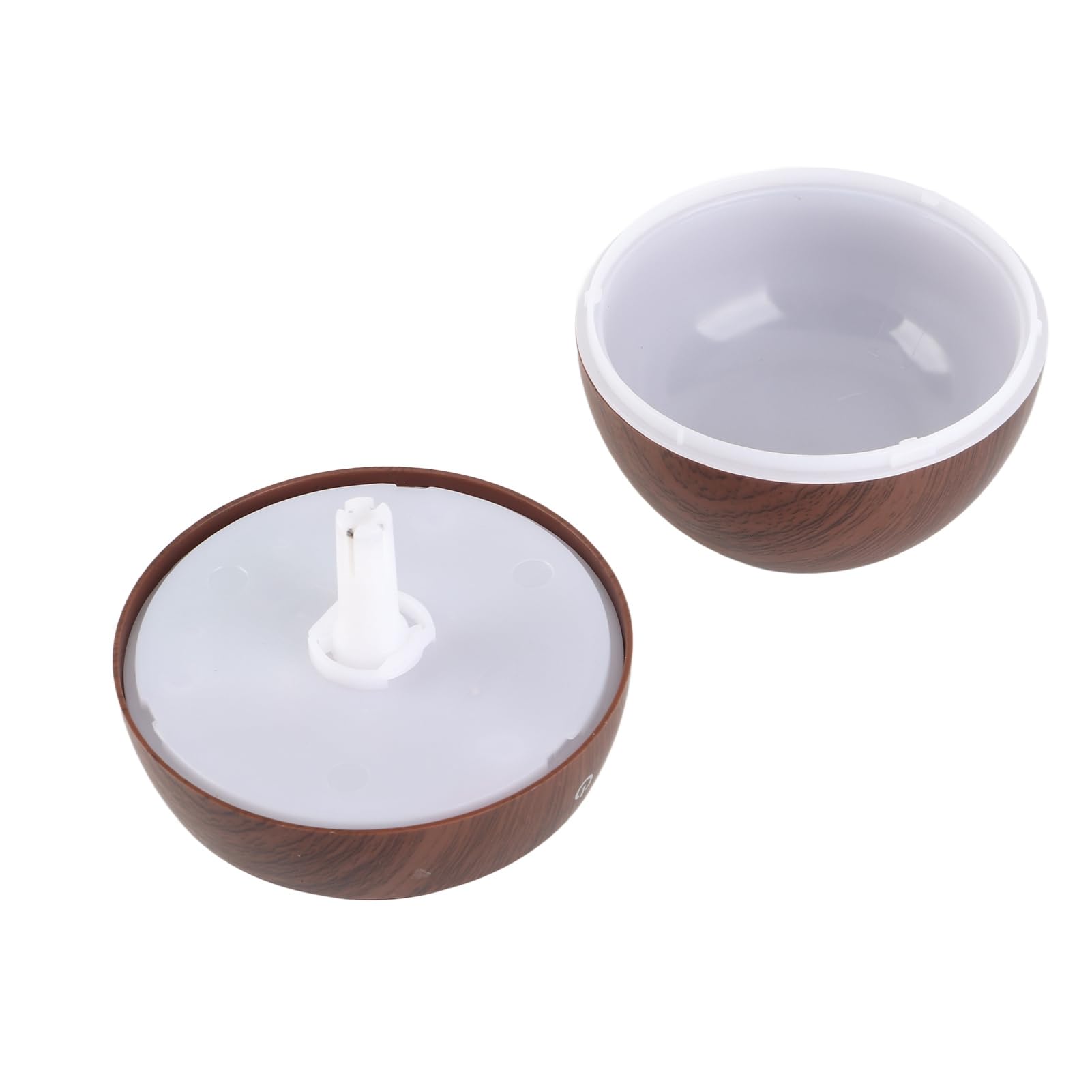 Humidificador y purificador de aire ultrasónico LED táctil alimentado por USB, color marrón, Marrón
