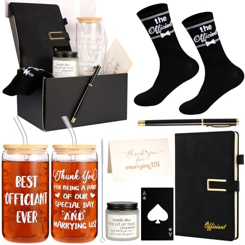 SAIWEILAI ONLINE 8 Pieces Wedding Officiant Gifts Best Wedding Officiant