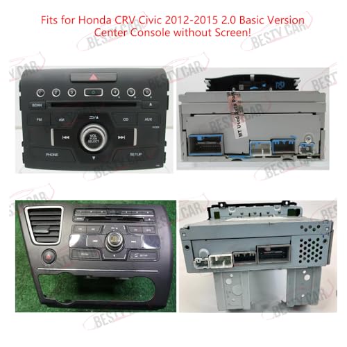16pin Car Radio Stereo Power Retrofit Wiring Harness Cable for Honda CRV Civic 2012 2013 2014 2015 with Radio Antenna Adapter